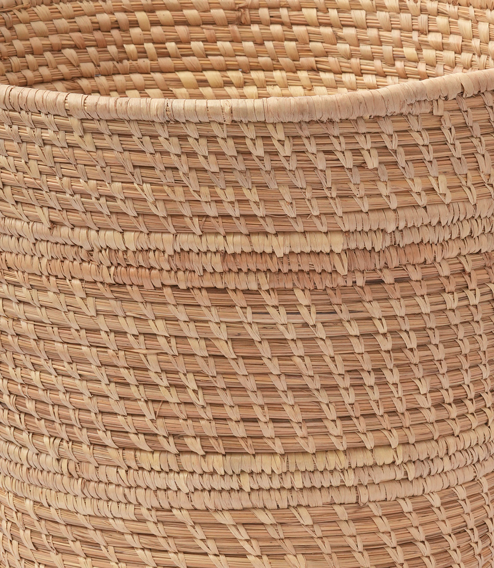 Natural woven planter