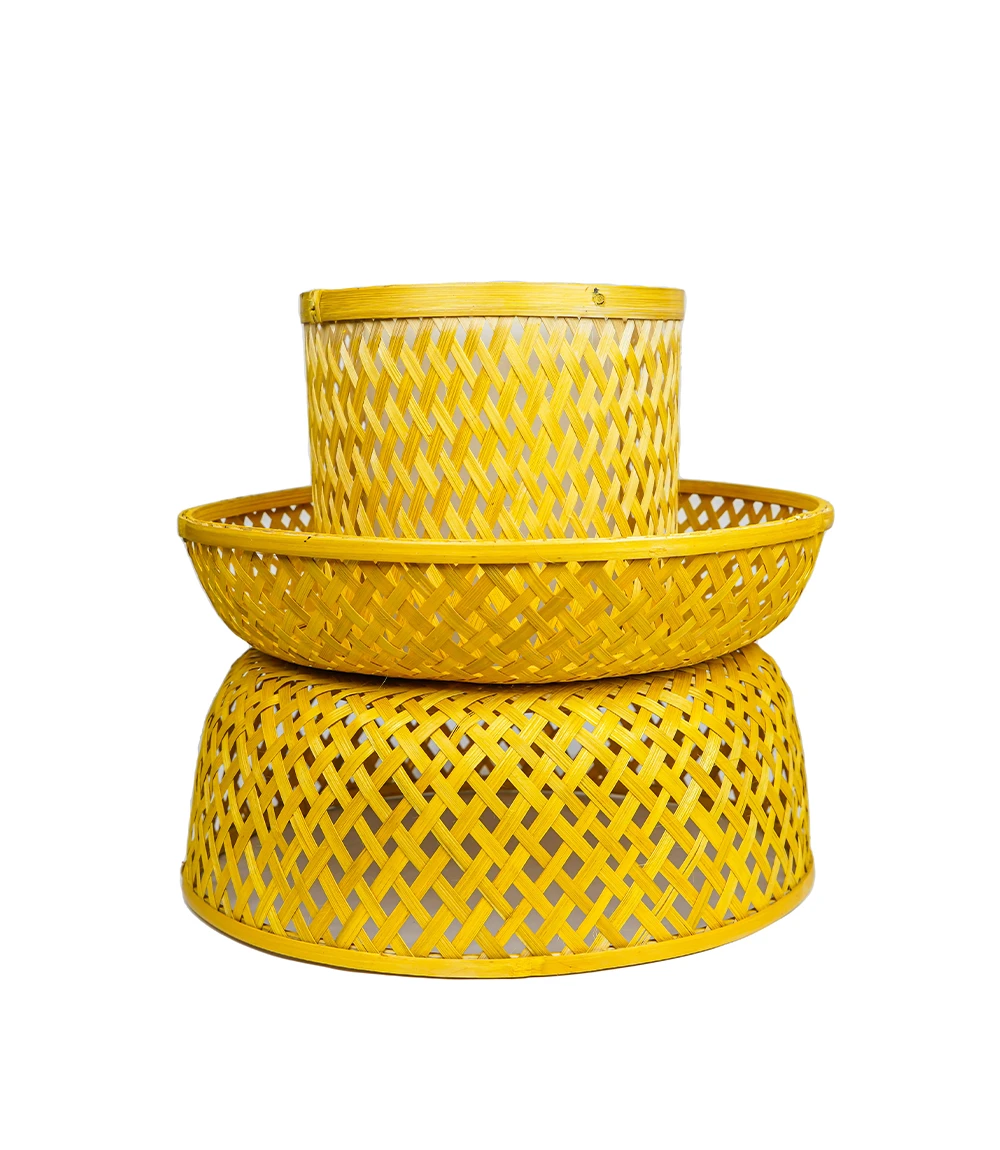 Bamboo bowl shaped Lamp Shade 