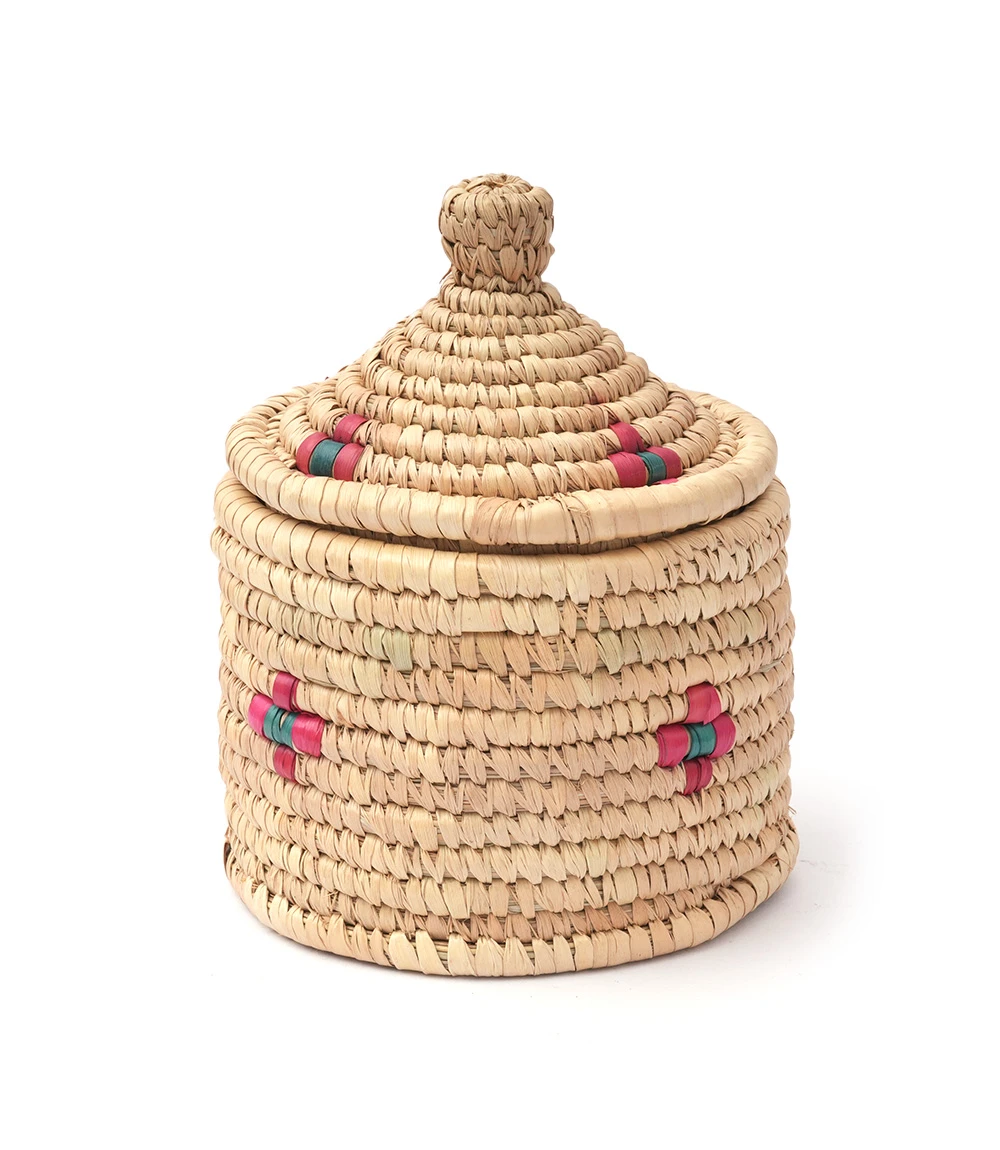 Natural grass Coaster with Holder Set of 6