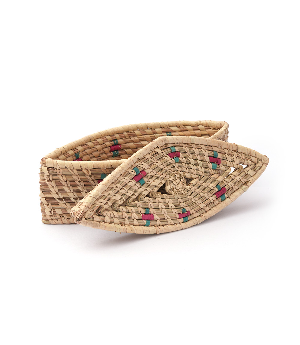 Hand Woven Gift Box with Lid - BOAT