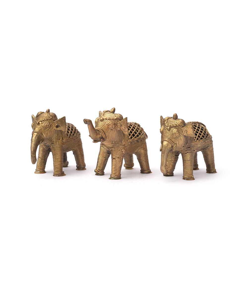 Dokra Elephant 3 pc set