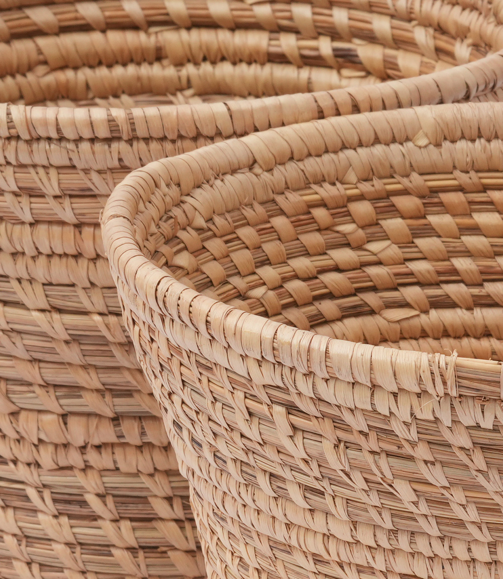 handmade grass planter (pair)