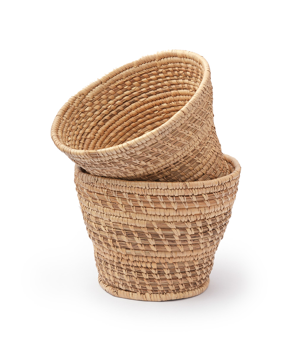 handmade grass planter (pair)