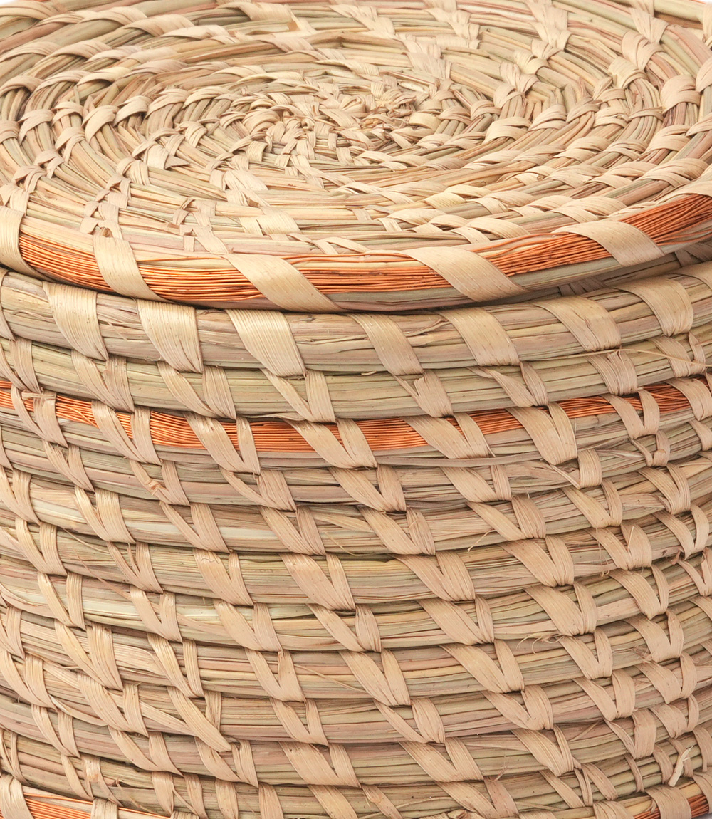 Natural grass Coaster with Holder Set of 6 