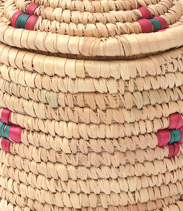 Natural grass Coaster with Holder Set of 6