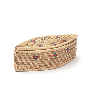 Hand Woven Gift Box with Lid - BOAT
