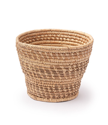 Natural woven planter