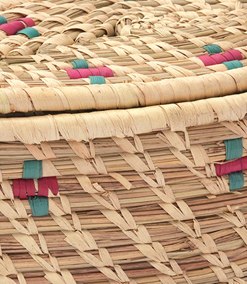 Hand Woven Gift Box with Lid - BOAT