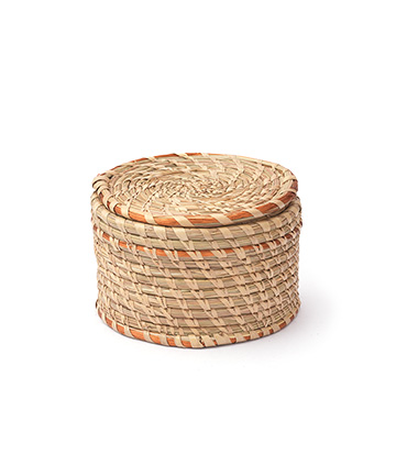 Natural grass Coaster with Holder Set of 6 