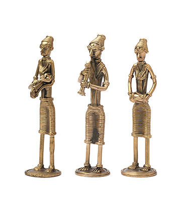 Dokra Adivashi Folk Musician with Base