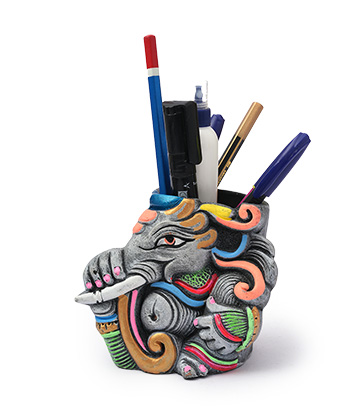 terracotta pen stand