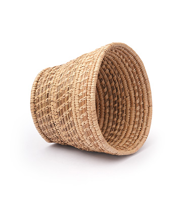Natural woven planter