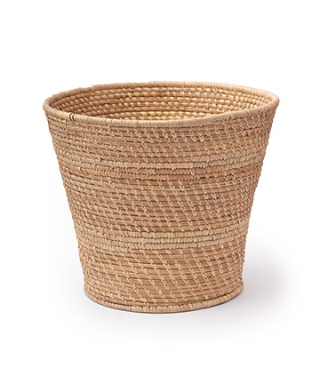 Natural woven planter