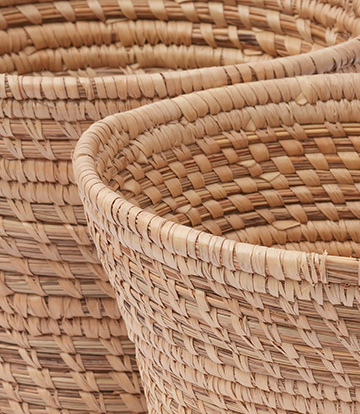 handmade grass planter (pair)